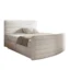 AN - Moebel 4u Boxspringbett CLEO in Creme, Liegefläche 120x200 cm – mit Bettkasten, Bonellfederkern
