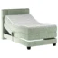 Esposa Boxspringbett BOXHÖHE in Grün, Liegefläche 100x200 cm – mit Bettkasten, Taschenfederkern
