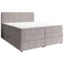 Esposa Boxspringbett BOXHÖHE in Hellgrau, Liegefläche 140x200 cm – mit Bettkasten, Taschenfederkern