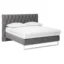 Joop! Boxspringbett CUBIC CHESTERFIELD in Dunkelgrau, Liegefläche 180x200 cm – Tonnentaschenfederkern