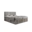 Labett Boxspringbett CLEO in Beige, Liegefläche 140x220 cm – mit Bettkasten, Taschenfederkern