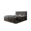 Labett Boxspringbett CLEO in Grau, Liegefläche 140x220 cm – mit Bettkasten, Taschenfederkern
