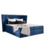 MIRJAN24 Boxspringbett SPARK in Dunkelblau, Liegefläche 120x200 cm – mit Bettkasten, Bonellfederkern