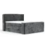 Maison de Reve Boxspringbett FREELAND in Anthrazit, Liegefläche 140x200 cm – mit Bettkasten, Taschenfederkern