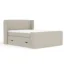 Maison de Reve Boxspringbett FREELAND in Beige, Grau, Liegefläche 140x200 cm – mit Bettkasten, Taschenfederkern