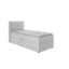 S - Style Möbel Boxspringbett ECLIPSE in Silber, Liegefläche 90x200 cm – mit Bettkasten