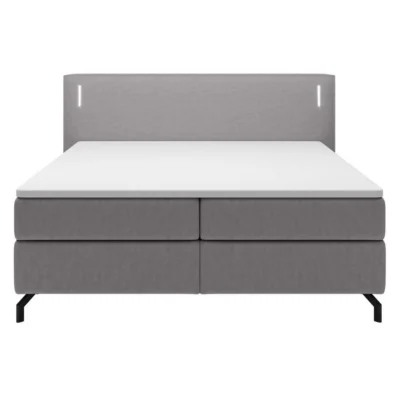 Selsey Boxspringbett LANCO in Grau, Liegefläche 140x200 cm – Bonellfederkern