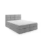 VLR BEDS Boxspringbett OSLO 160 in Grau, Liegefläche 160x200 cm – mit Bettkasten, Bonellfederkern
