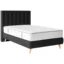 Welnova Boxspringbett BOXSPRINGBETT (120 in Dunkelgrau, Liegefläche 120x200 cm – Taschenfederkern